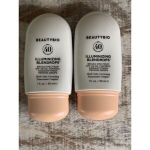 BeautyBio Bronzing Blendrops SPF 40 Priming Drops · 2 Pack ·‎ MSRP $130